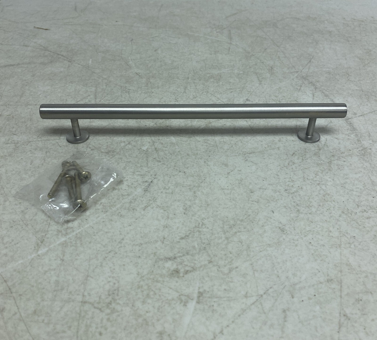 Signature Hardware 10'' Diehl Adjustable Round Brass Drawer Pull Brushed Nickel