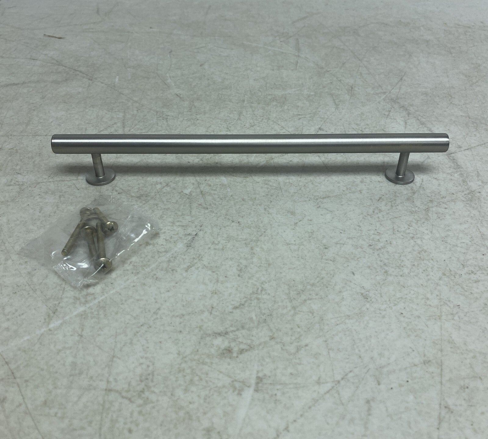 Signature Hardware 10'' Diehl Adjustable Round Brass Drawer Pull Brushed Nickel