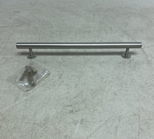 Signature Hardware 10'' Diehl Adjustable Round Brass Drawer Pull Brushed Nickel