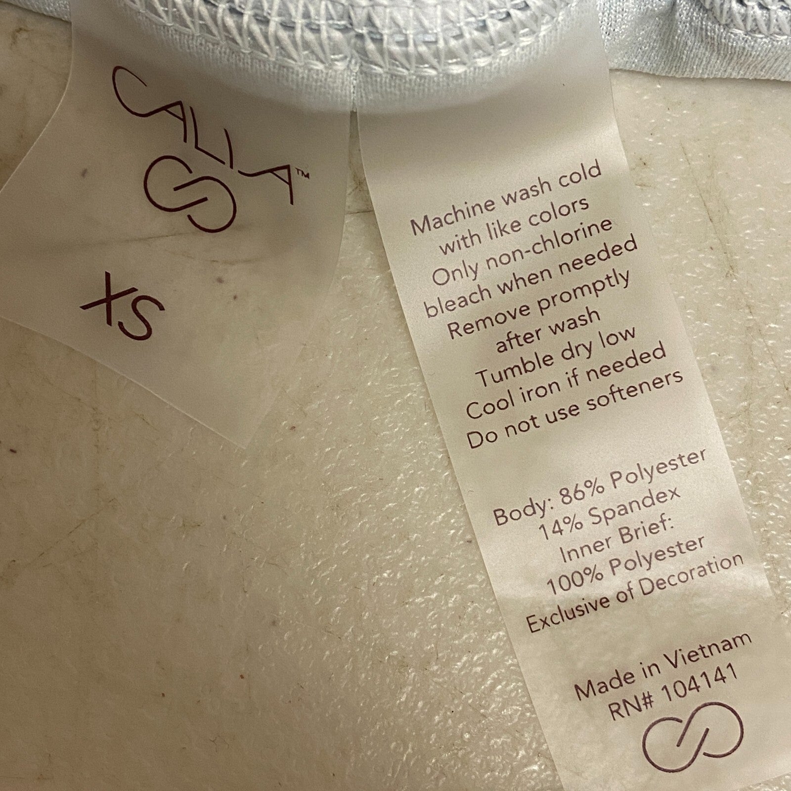 Calia 3" Inseam High Rise Step Up Short Aquatic Coral Light Green WAX12351PRT