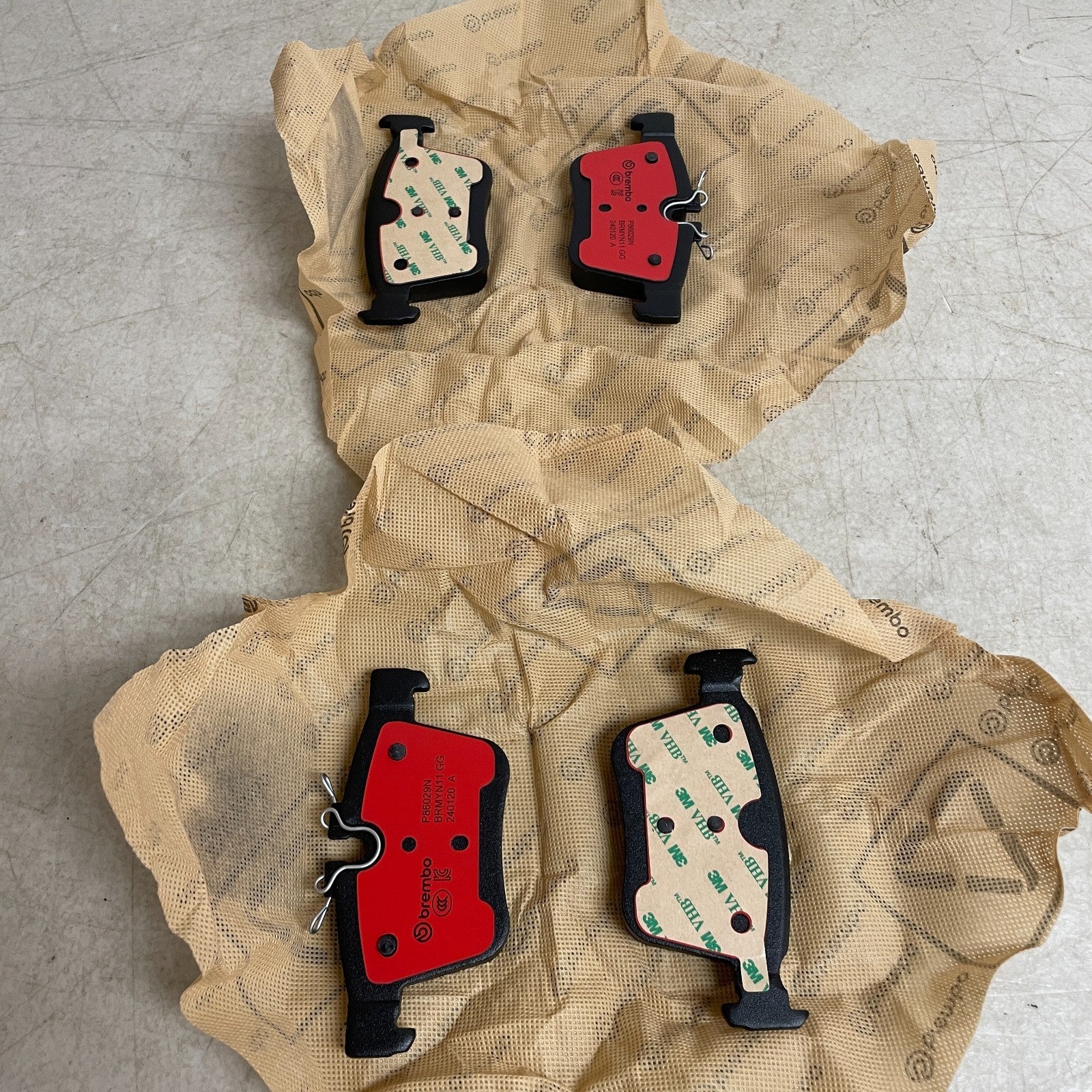 Brembo P86029N Premium Ceramic Rear Disc Brake Pad Set Low Dust