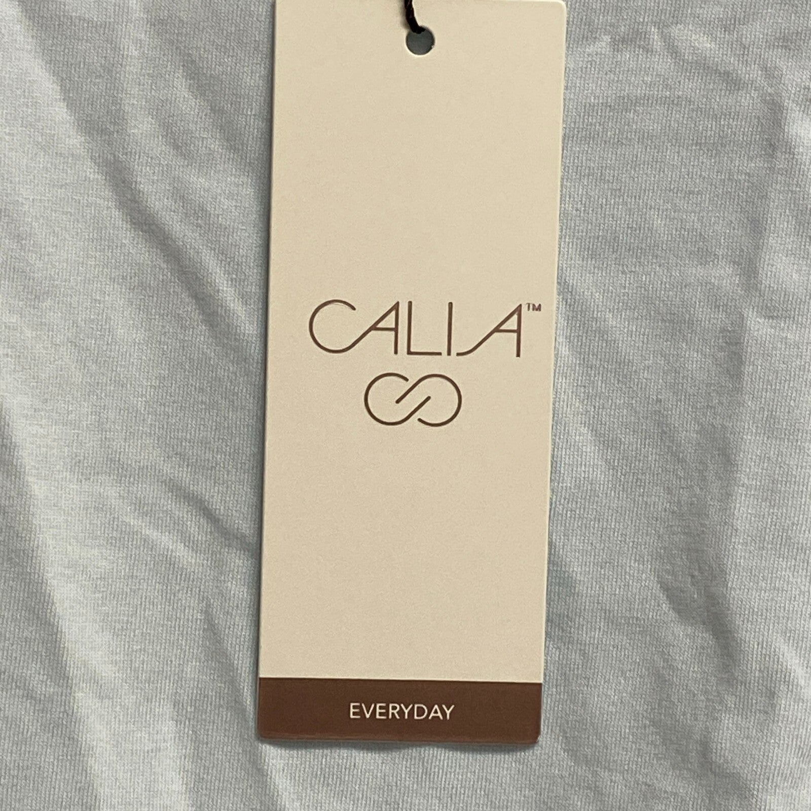 Calia Women Everyday Relaxed Tee Light Blue Short Sleeve Solid WAX11251