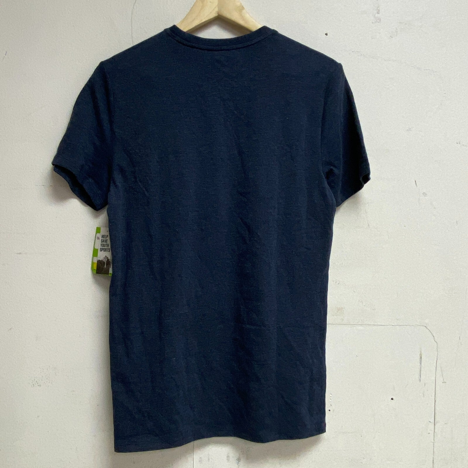 DSG Mens HTR Cotton Basic Short Sleeve Tee University Navy Heather DAM11903H