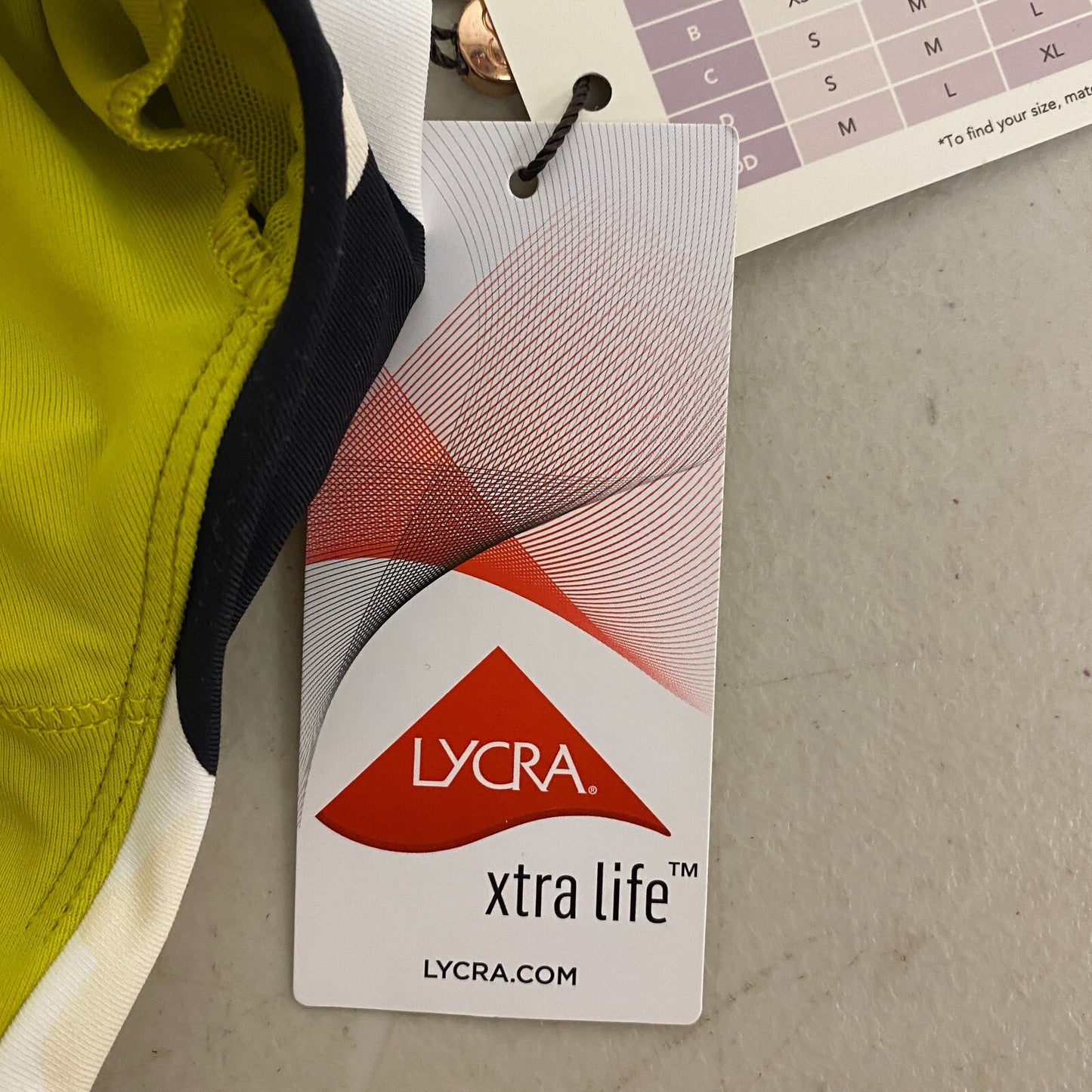 Calia Women's Swim Medium Support Tie Front Long Line Bikini Top Green Multi New