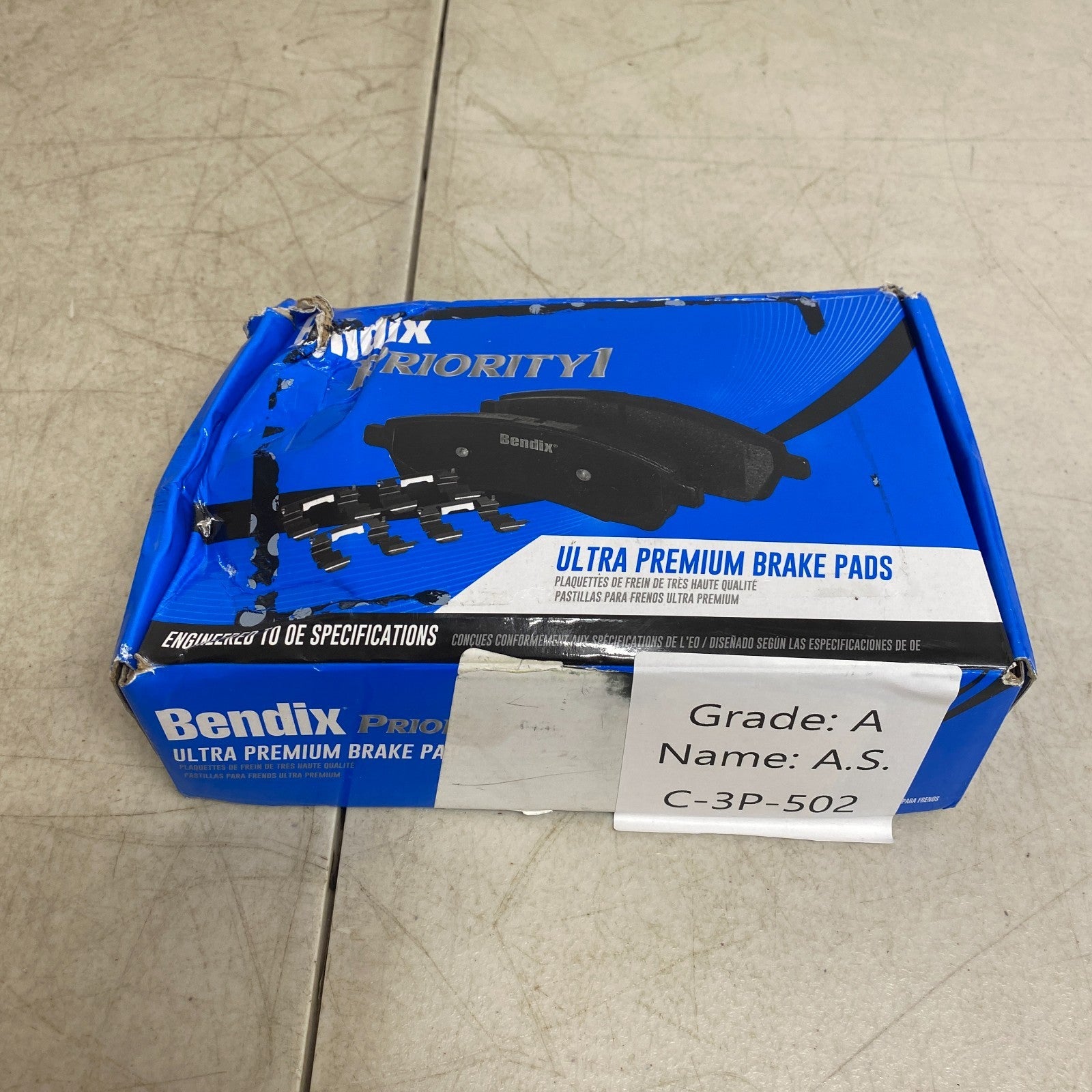 Bendix CFC1965 Priority1 Ceramic Rear Brake Pads for Nissan Rogue LEAF