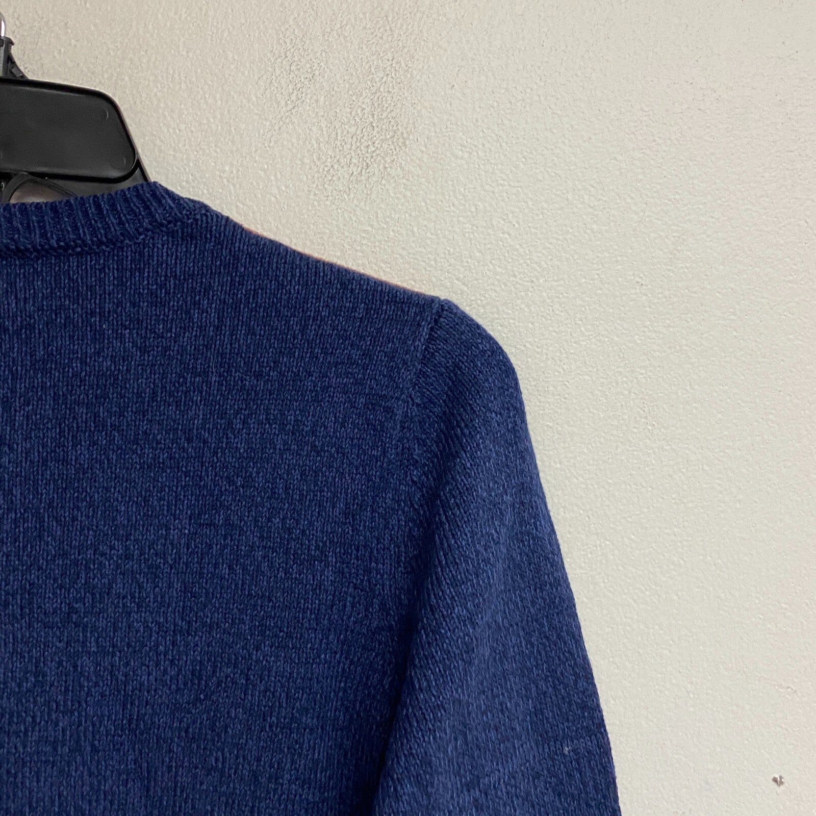 Alfred Dunner Women's Lake Placid Colorblock Crewneck Sweater Szie PM Color Navy