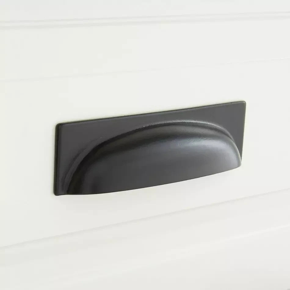 Signature Hardware Emmitt 5‑3/4″ Cup Pull Matte Black 444302
