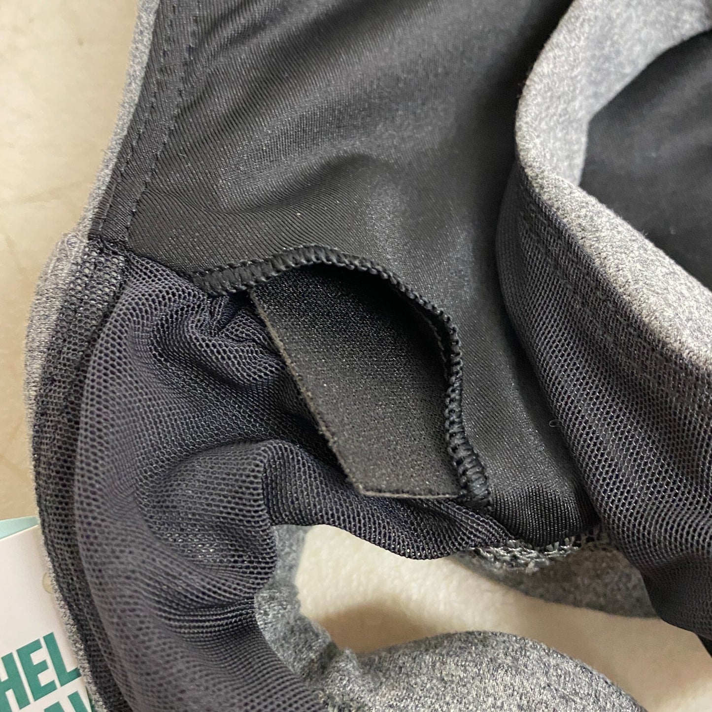 DSG Women's Medium Support Aspire Square Scoop Bra Dark Heather Grey DAW12702H