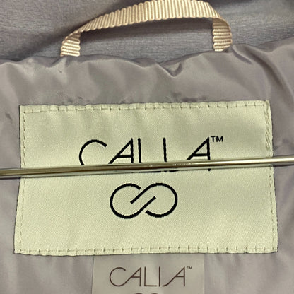 CALIA WOMENS OUTERWEAR LONG LINE SNAP PUFFER JACKET METAL LILLY  WAX36033 NEW!