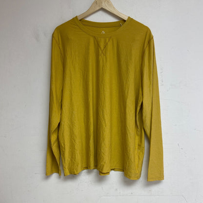 Alpine Design Mens Basic Active Long Sleeve Tee Gold Heather ADM23205 Brand New!
