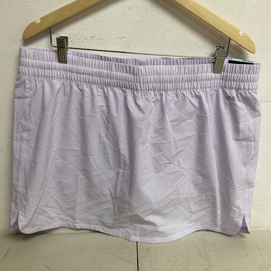 DSG Women's Performance Mid Rise Stride Skort Built-in Short Lilac DAW13123