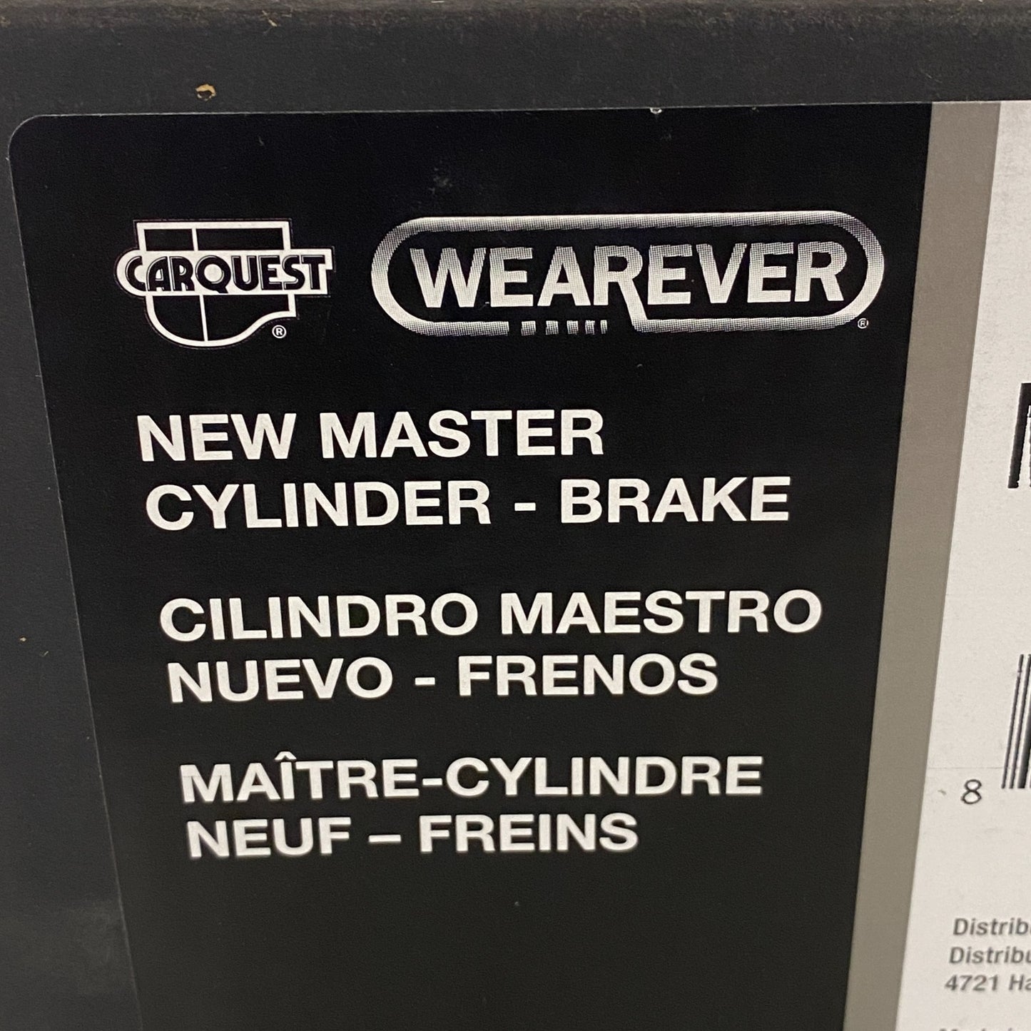 CARQUEST Wearever Brake Master Cylinder 1.000" Bore w/ Reservoir MCA390518