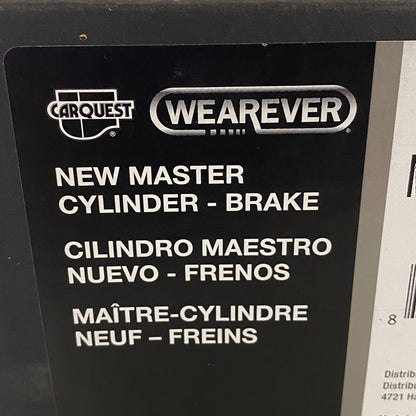 CARQUEST Wearever Brake Master Cylinder 1.000" Bore w/ Reservoir MCA390518