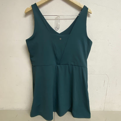 CALIA SLVS Power Move Relaxed Smart V-Neck Dress Deep Aqua WCG19005