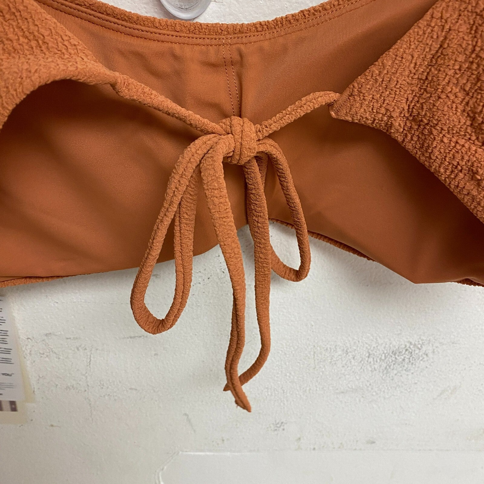 Calia Womens Tie Back Bikini Top Apricot Aura WSA23200