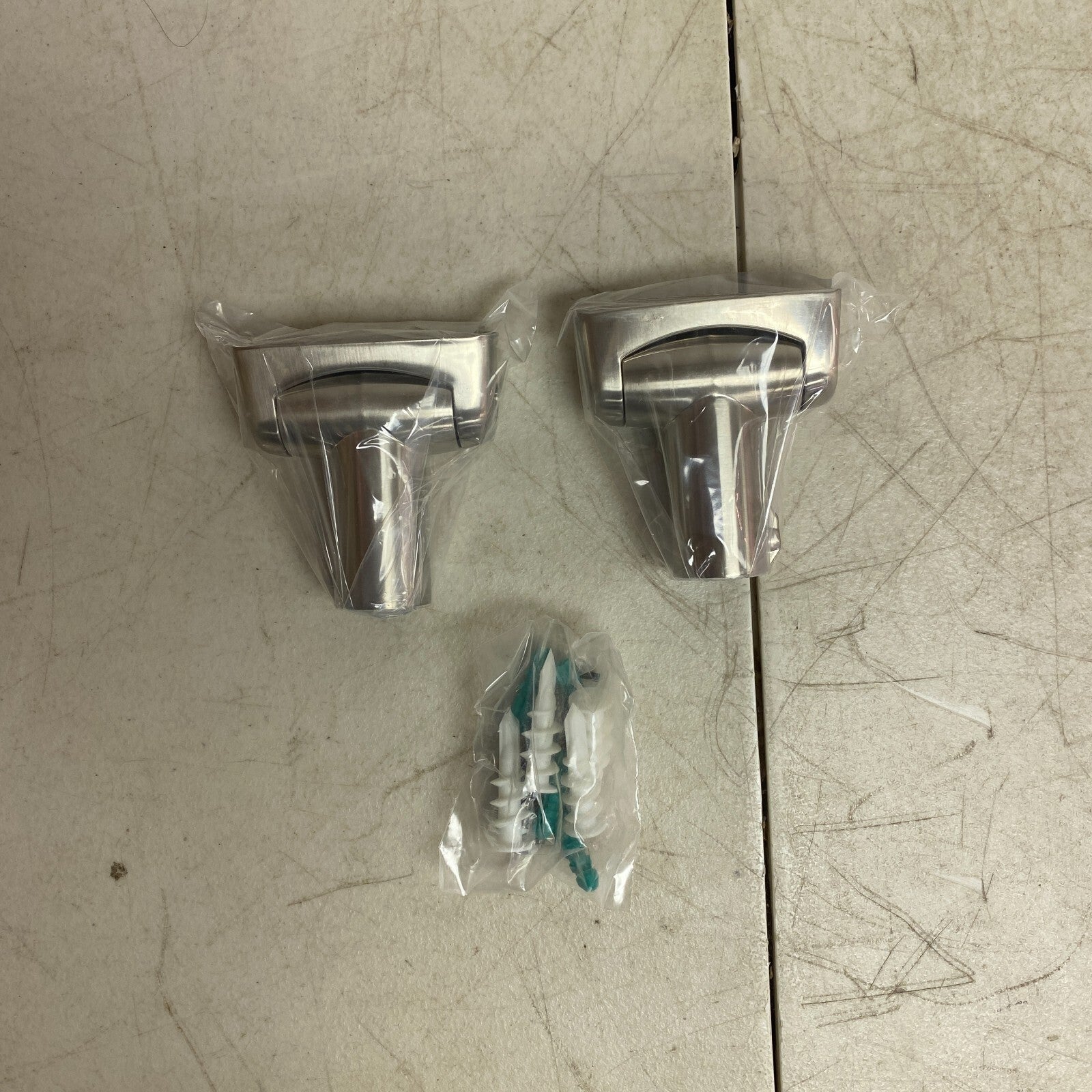 Signature Hardware 60" Curved Solid Brass Shower Rod - Brushed Nickel