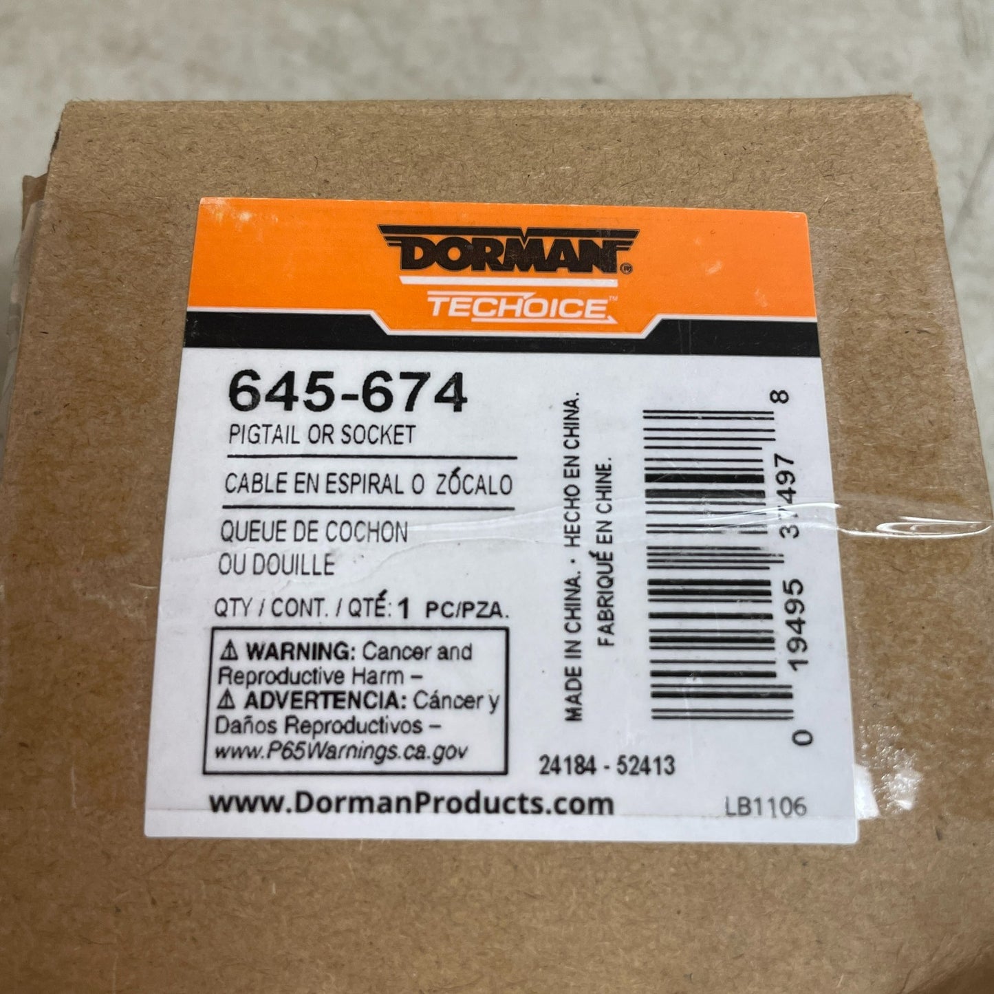 Dorman 645-674 Front Turn Signal Light Socket for Select Suzuki Models