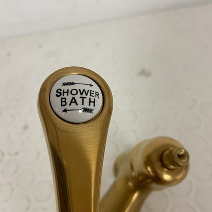 Signature Hardware Shower Conversion Kit w/EnglishTelephone Faucet Brushed Gold