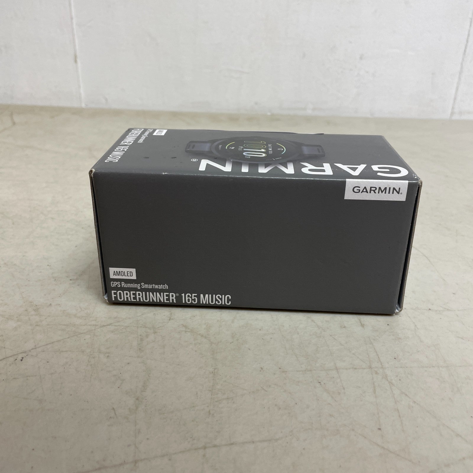 Garmin Forerunner 165 Music Black and Slate Gray AMOLED GPS Watch 010-02863-30