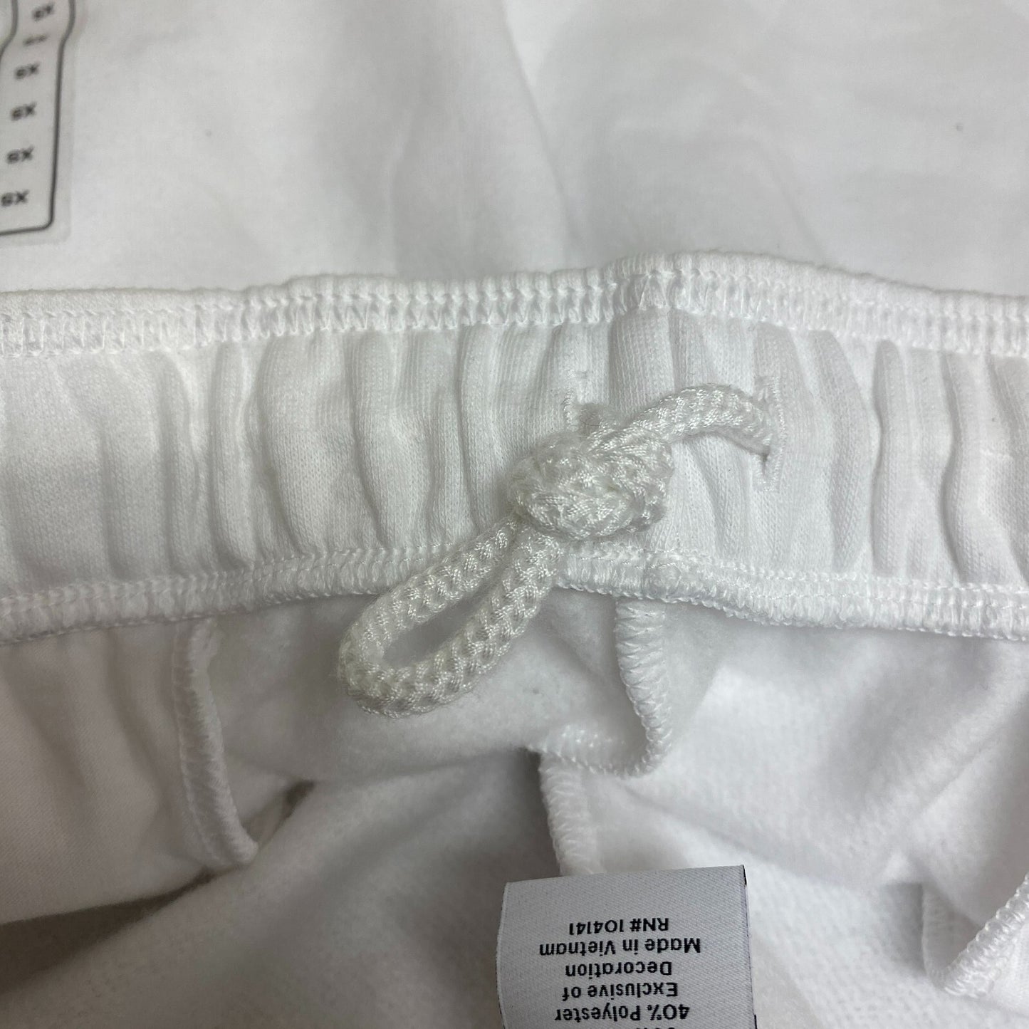 DSG Women's Oversized Fleece Shorts Pure White Solid Summer Stylish DAW11431