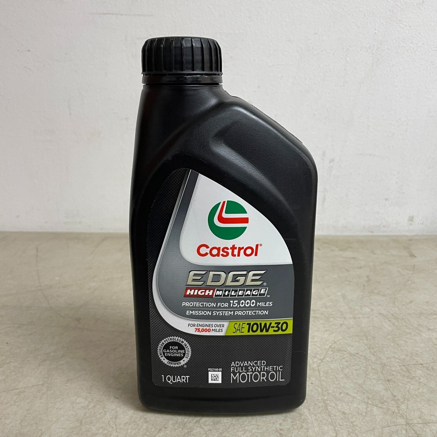 Castrol EDGE High Mileage 10W-30 Full Synthetic Motor Oil 1QT Bottle 10W30