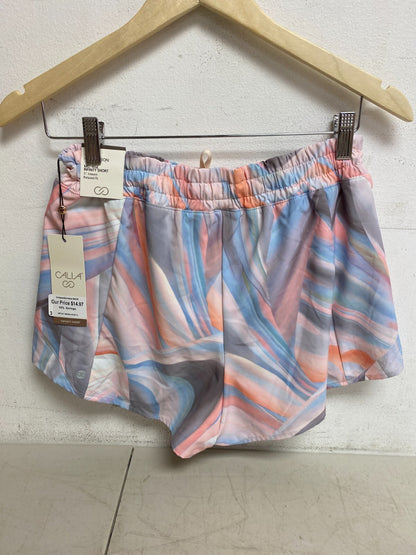 CALIA Women's Mid Rise Textured Mother Of Pearl Infinity Run Short WAX12336PRT