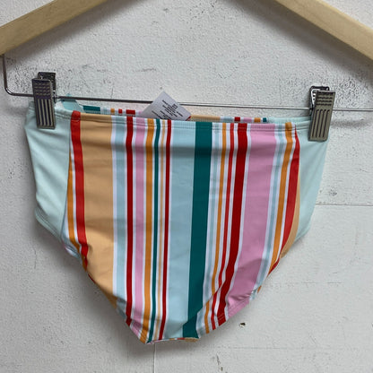 DSG Girls High Waist Swim Bottom Popsicle Stripe Multicolor Summer DSG8127