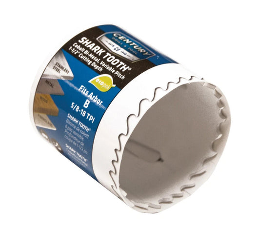 Century Drill & Tool 1‑1/8″ Bi Metal Shark Tooth Hole Saw Cobalt Steel 05018