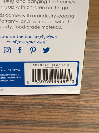 Bentgo Kids Childrens Lunch Box Bento-Styled Lunch Durable and Leak Proof Blue