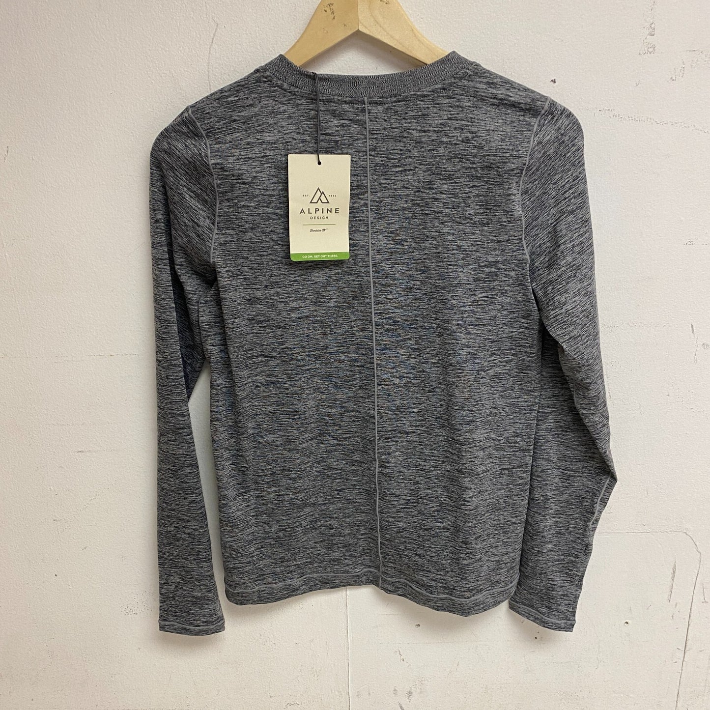 Alpine Design Women's AD Field Knit Long Sleeve Pure Black Heather ADW23100H
