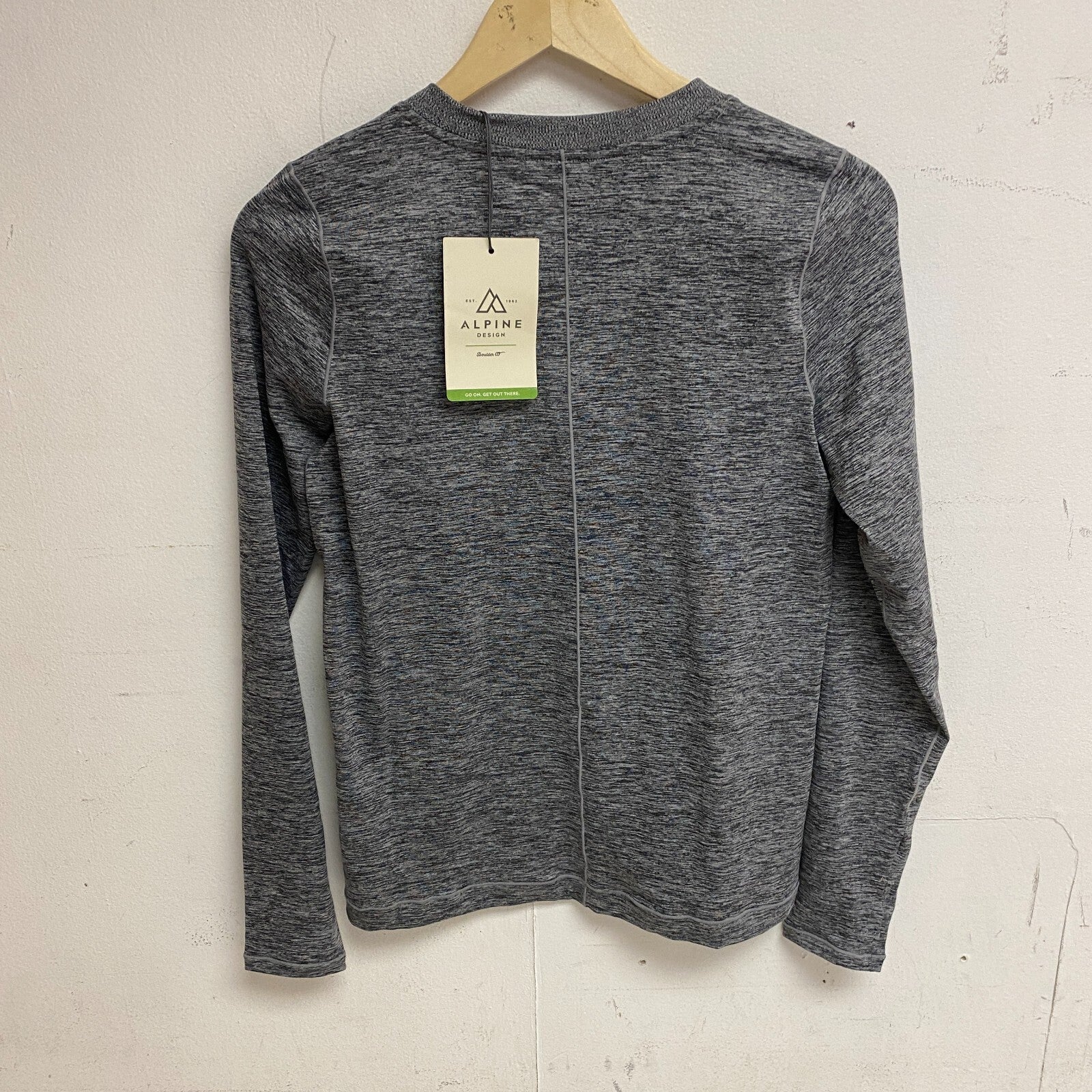 Alpine Design Women's AD Field Knit Long Sleeve Pure Black Heather ADW23100H