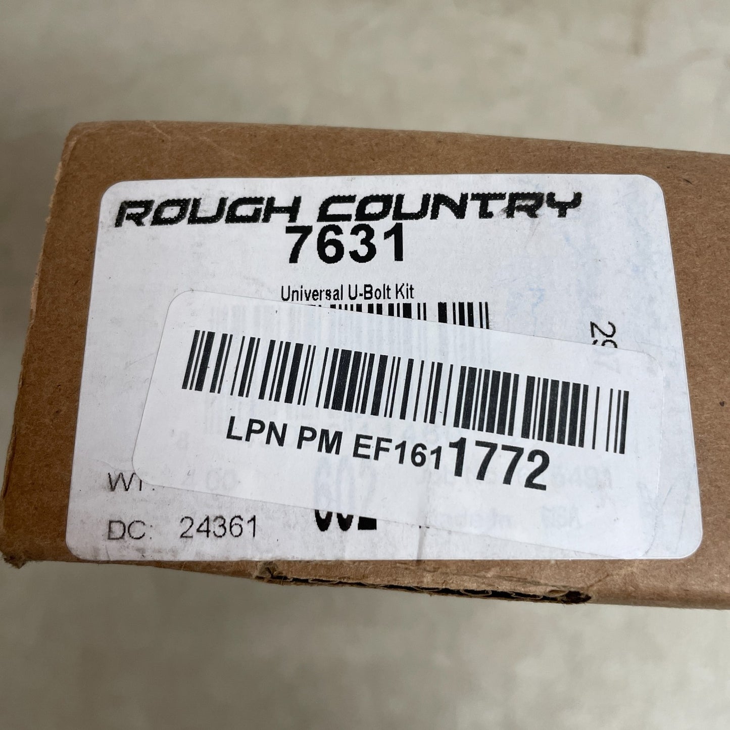 Rough Country 9/16" Round Suspension U-Bolts Set of 4  9/16"x2.75"W x10"L Stee