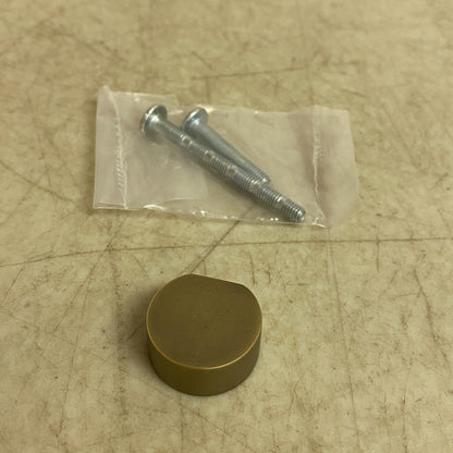 Signature Hardware 2 PACK Orvin Small Brass Round Cabinet Knob Antique Brass