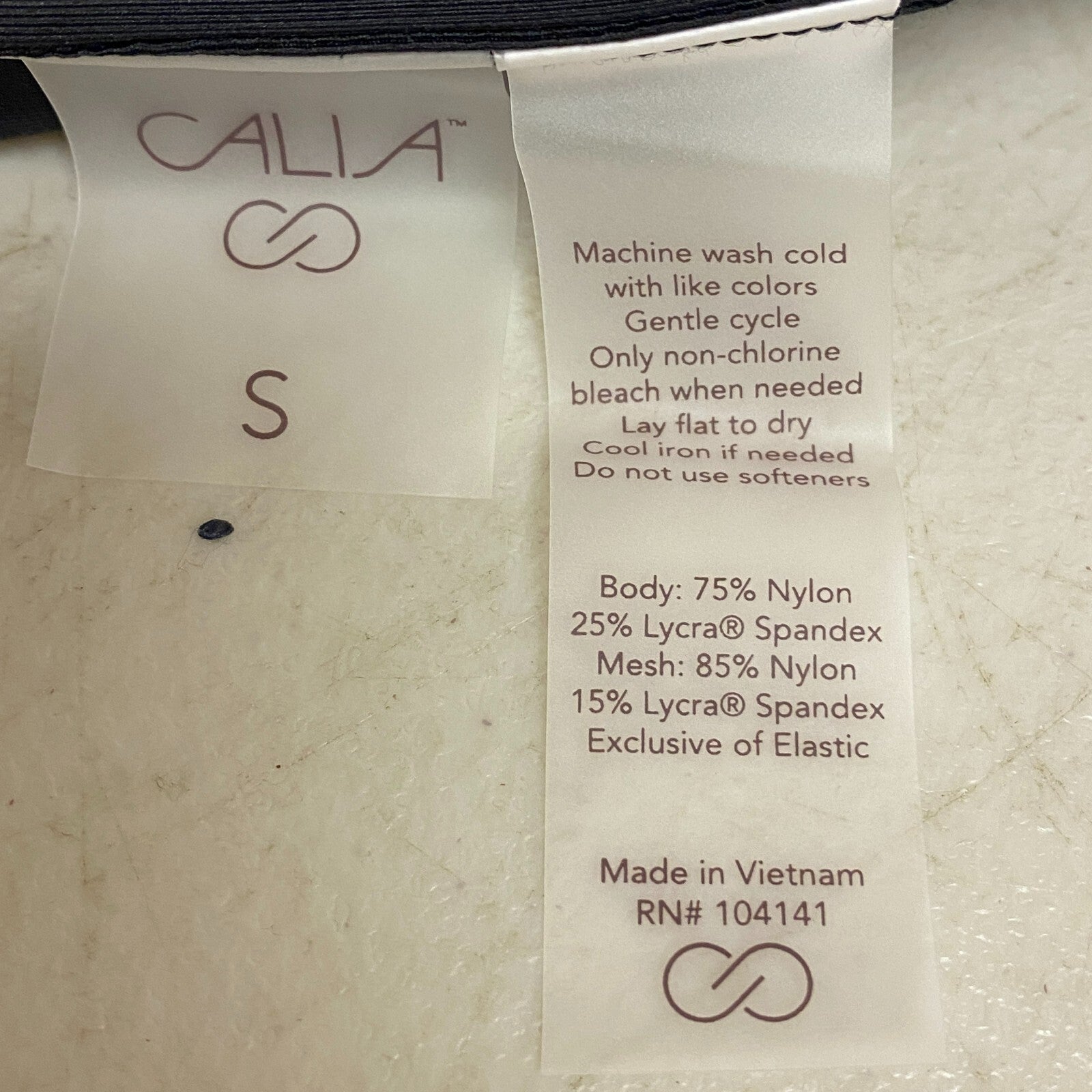 Calia Power Sculpt Mid Rise Swim Bottoms Pure Black Solid Stylish WSA22409