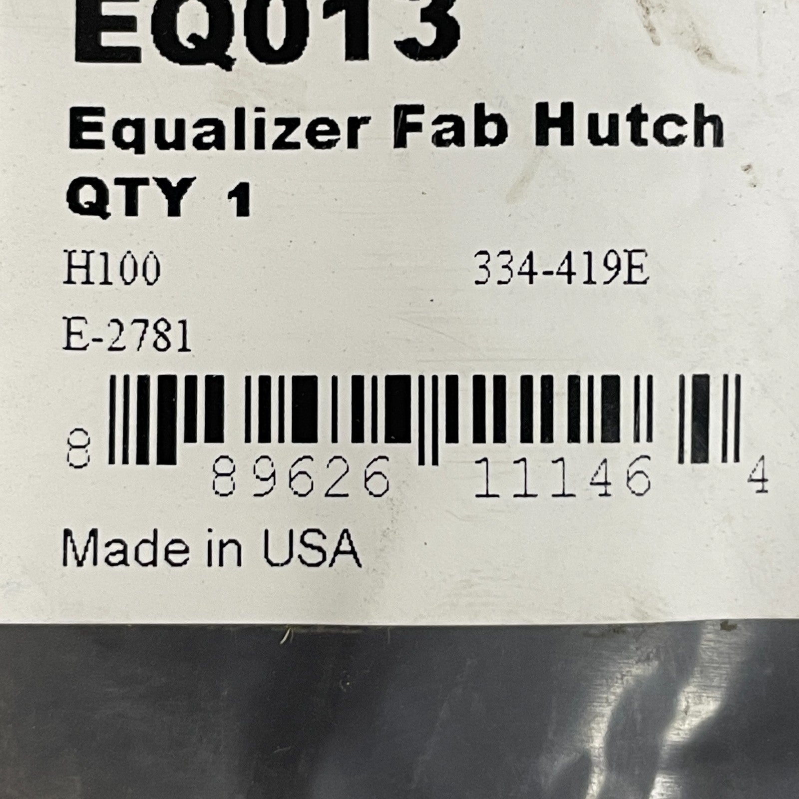 AUTOMANN Hutch Equalizer Beam Fabricated Steel with Bushing Model EQ013