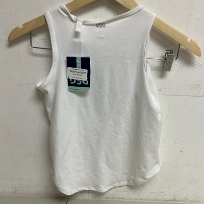 DSG Girl's Relaxed  Graphic Tank Pure White Soccer DAG11103