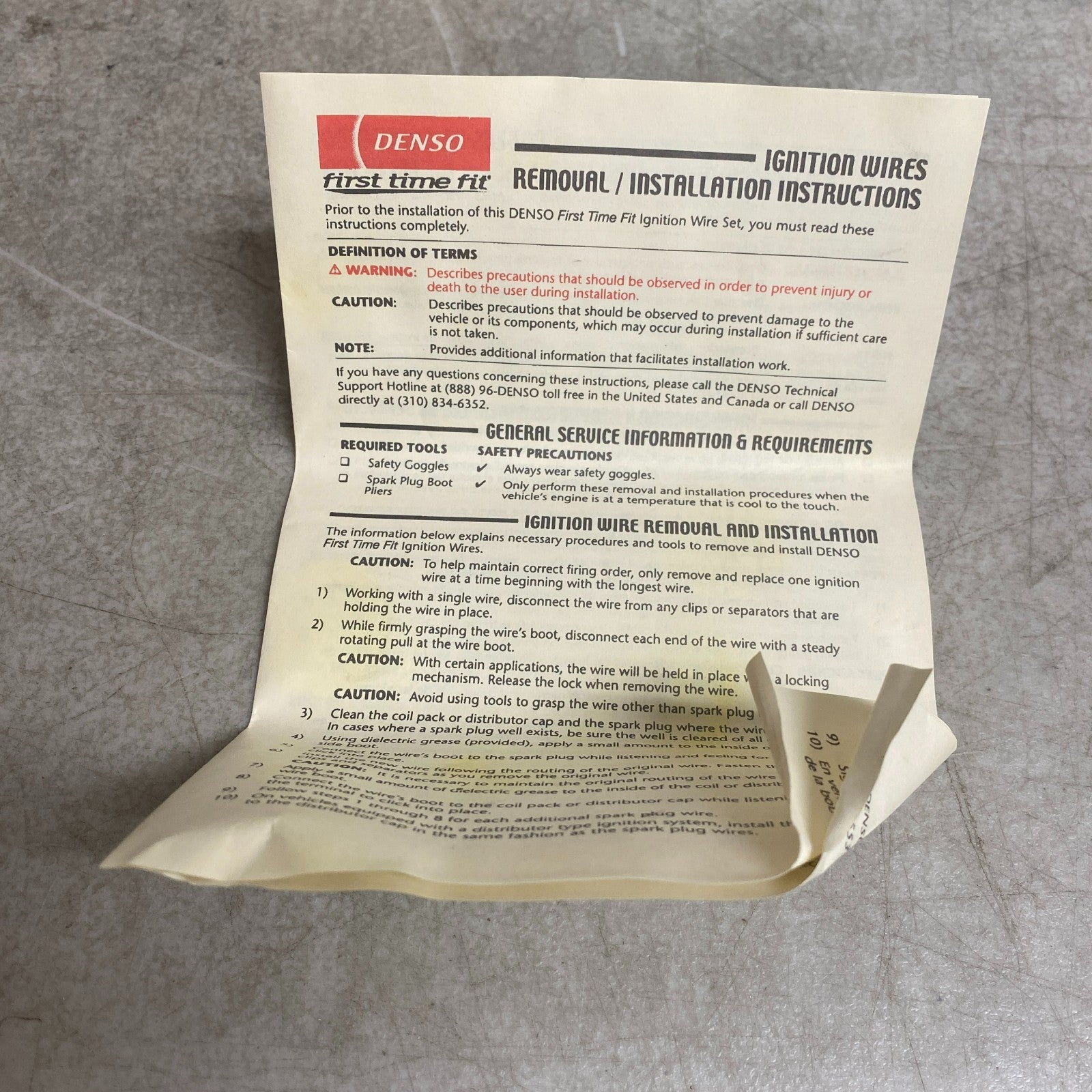 DENSO 671-6220 Spark Plug Ignition Wire Set Honda Accord 90'-93' Prelude 92'-96'