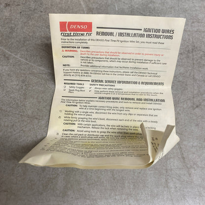DENSO 671-6220 Spark Plug Ignition Wire Set Honda Accord 90'-93' Prelude 92'-96'