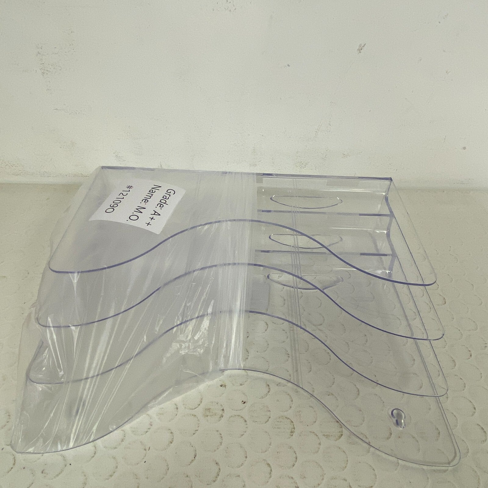 Deflect-O 3-Tier Clear Document Organizer w/6 Dividers 14″x11.5″