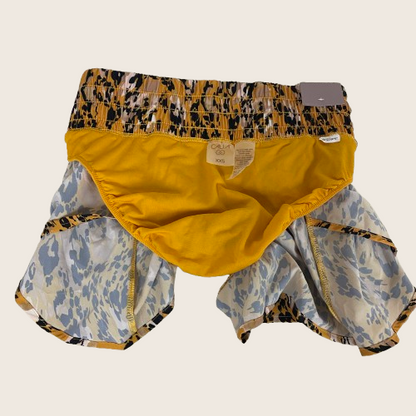 Calia Woven High Rise Petal Hem Short New Animal Glowing Umber WAX12259PRT