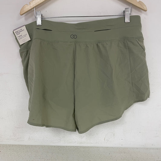 Calia Midrise Angle Slit Shorts Smudge Sage WAX12261 NWT New with Tags