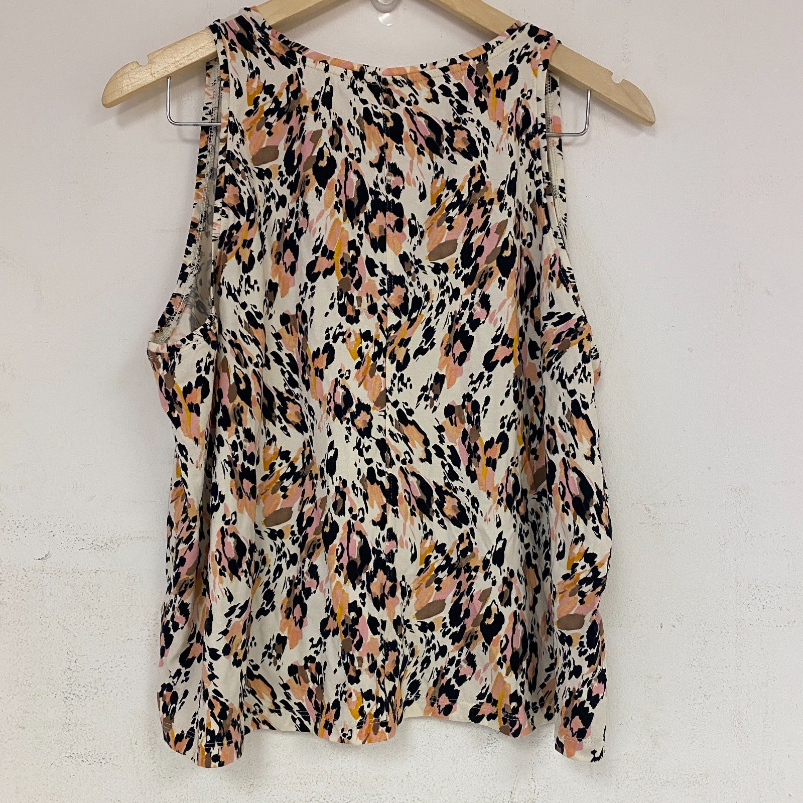 CALIA Womenâs Everyday Halter Tank Top New Animal Unbleached WAX11198PRT