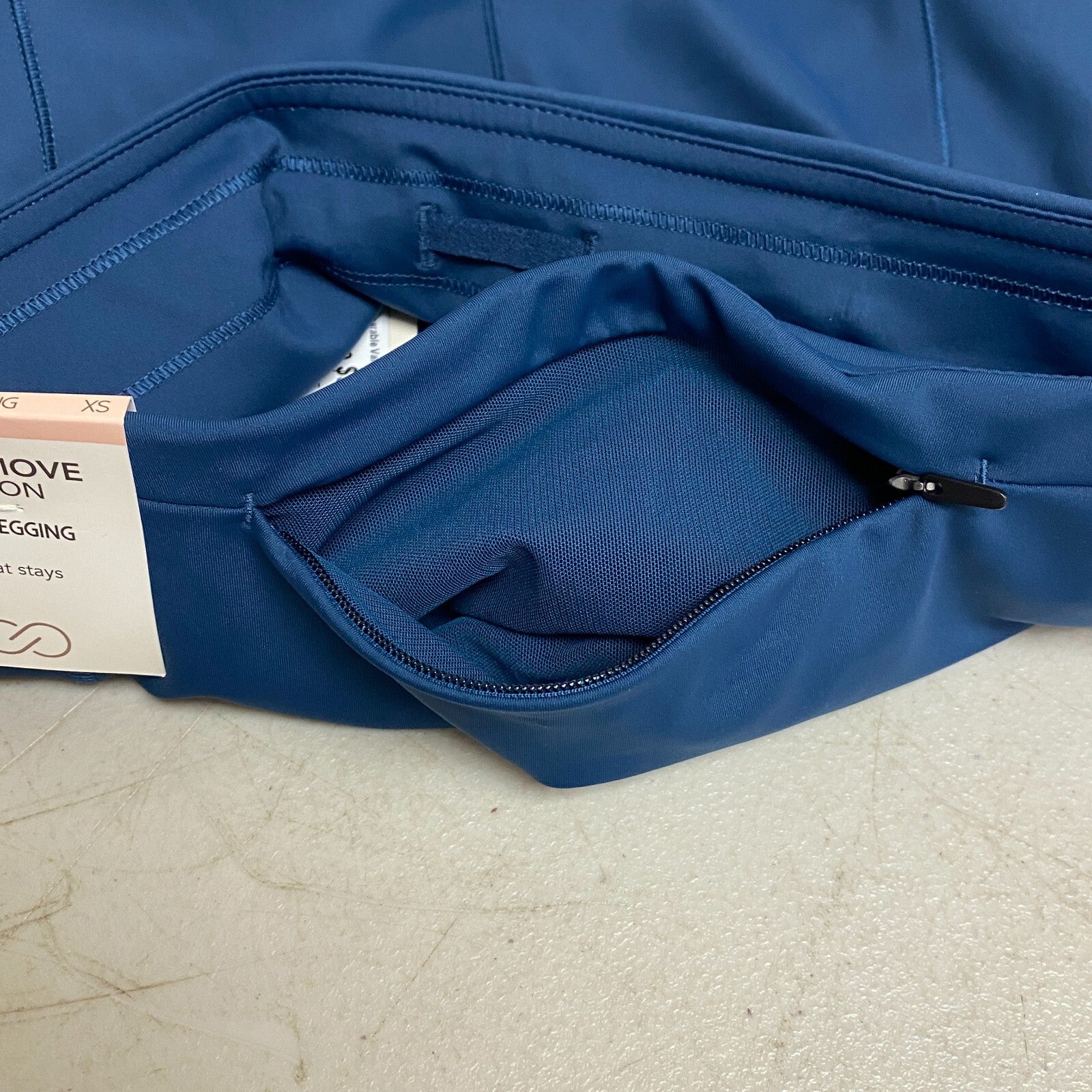 CALIA Women's PowerMove 7/8 Pocket Legging Teal  WAX32257 BRAND NEW