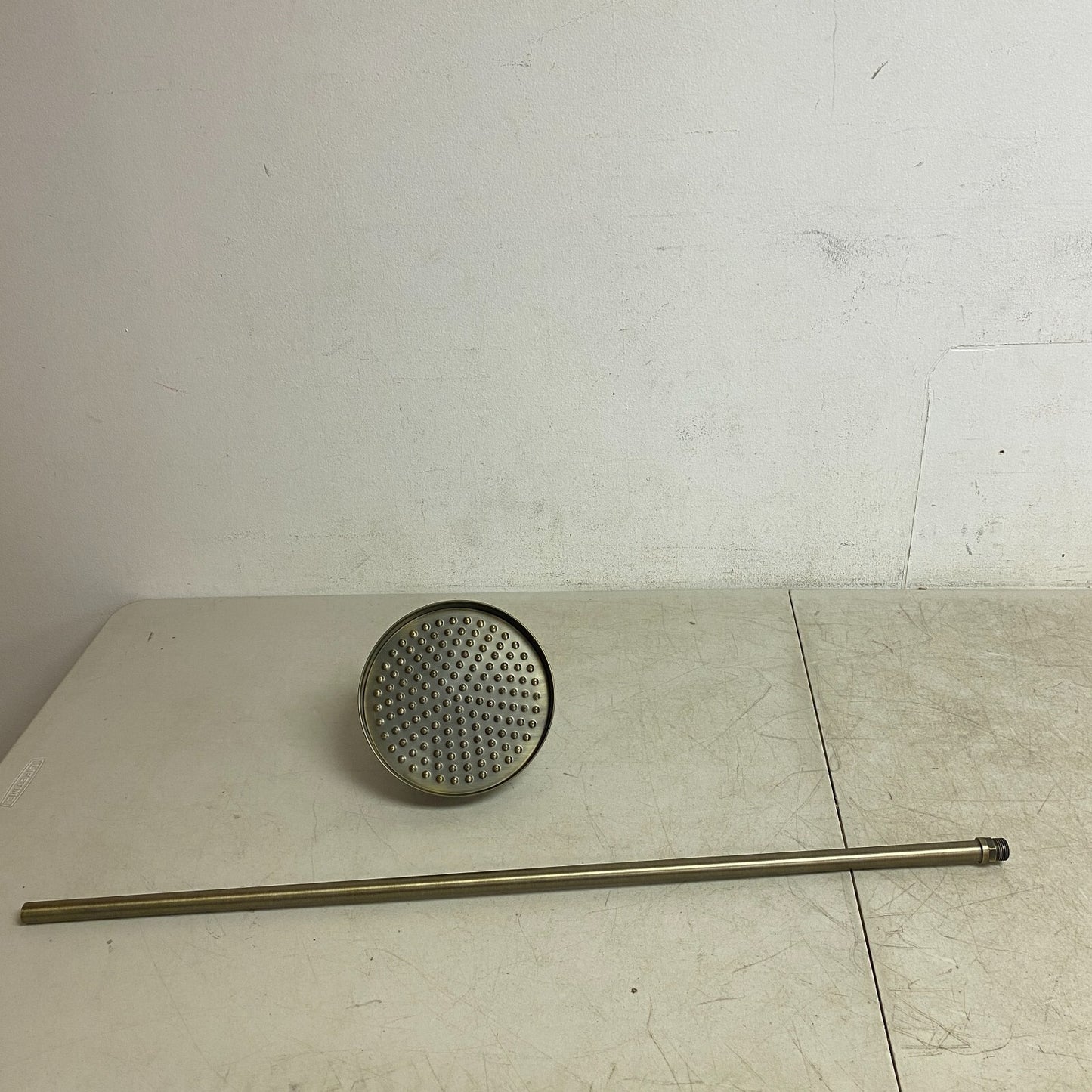 Signature Hardware Baudette Exposed Pipe Wall-Mount Shower with Rainfall Shower