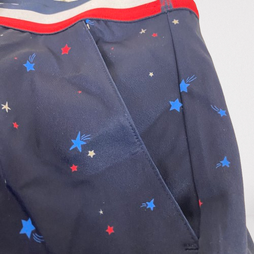 Lady Hagen Womenâs Contrast Trim Print Skort Navy Star Print WGH17450 Golf