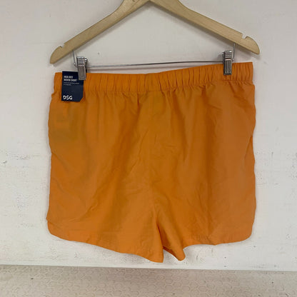 DSG Womenâs Notched Woven Shorts Light Orange Solid DAW13108