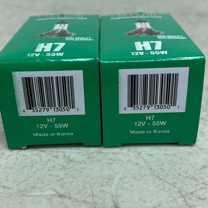 Greenlite Tungsten Halogen Lamp H7 12V-55W (2 Pack) New!