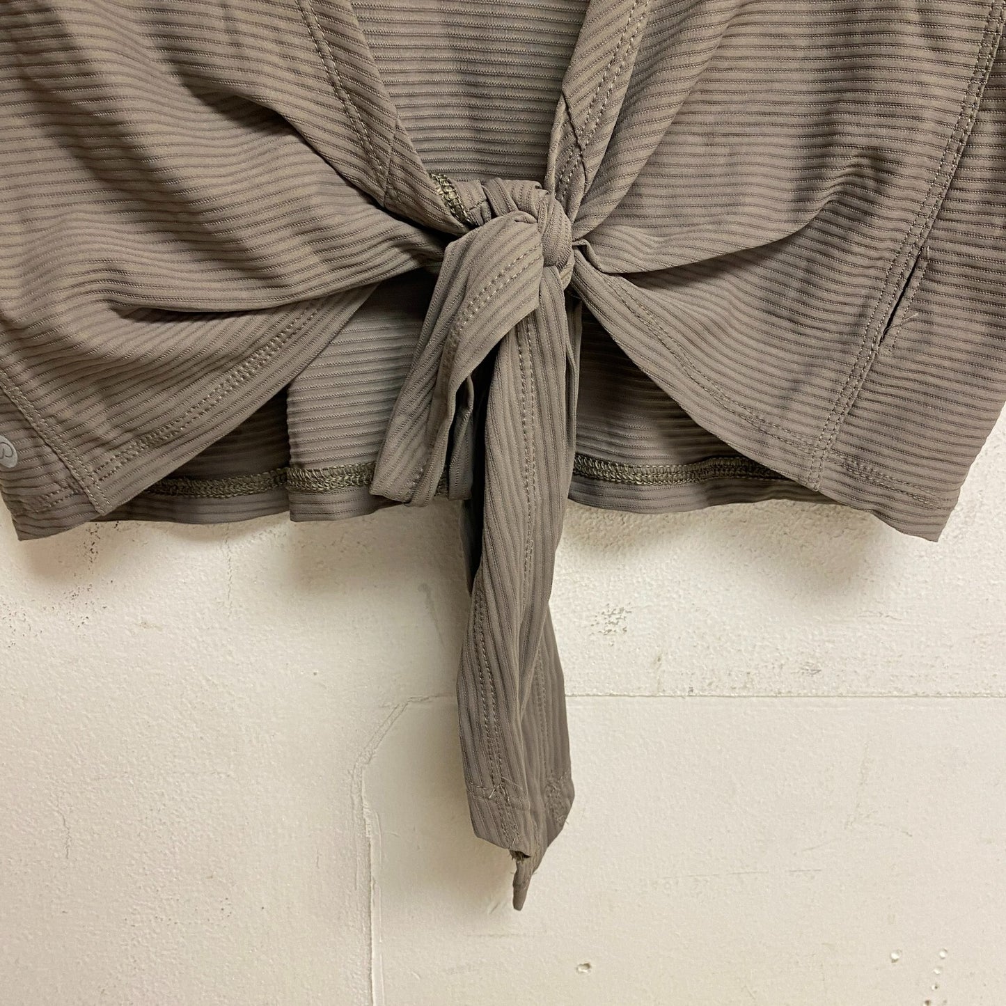 Calia Women Crop Wrap & Tie Tank Dark Grey Solid Sleeveless Stylish WAX11234