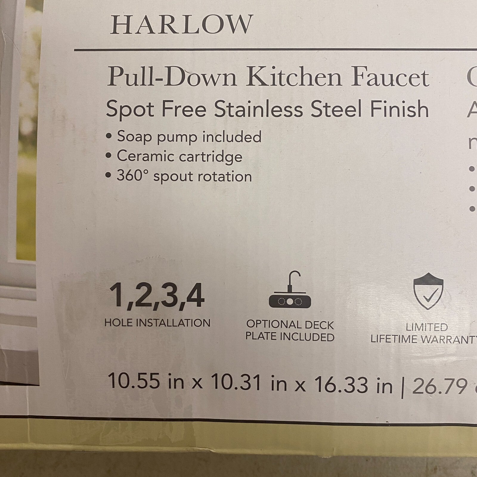 allen + roth Harlow Pull-Down Kitchen Faucet Stainless Steel Finish 5505623