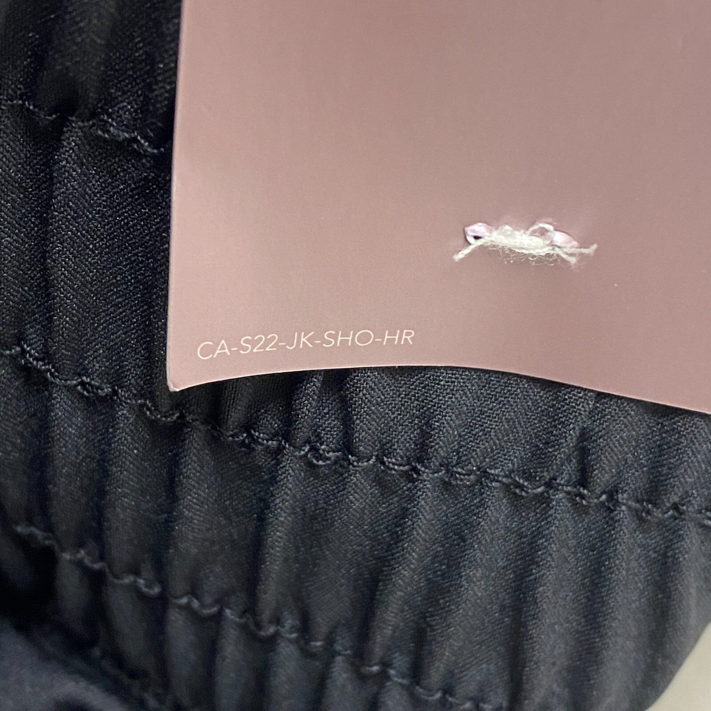 CALIA Performance Step Up Woven High Rise Petal Hem Short Pure Black WAX12259PRT